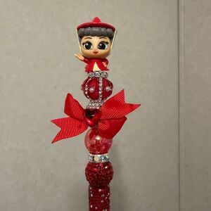 Red Fairy Godmother Doorable Rhinestone Pen